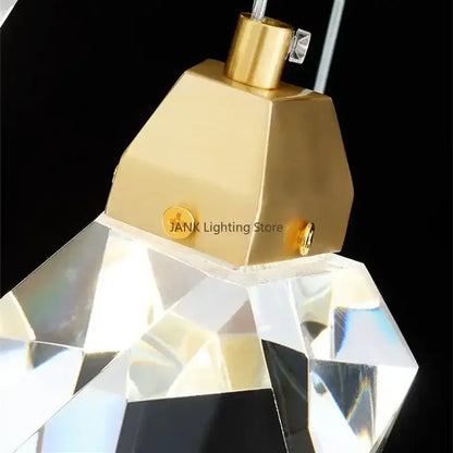 Modern gold crystal chandelier pendant lights for dining room