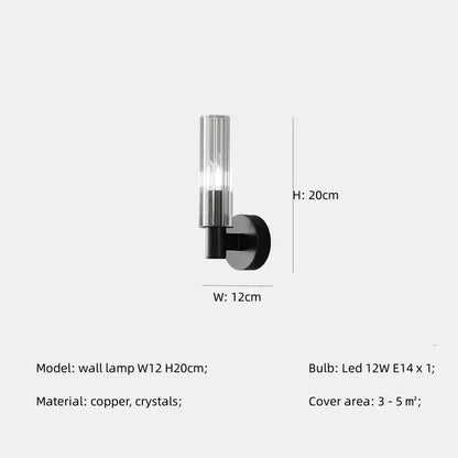Modern black crystal chandelier pendant lights living room glass