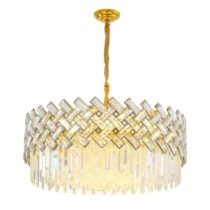 Modern gold crystal chandelier pendant lights dining room luxury