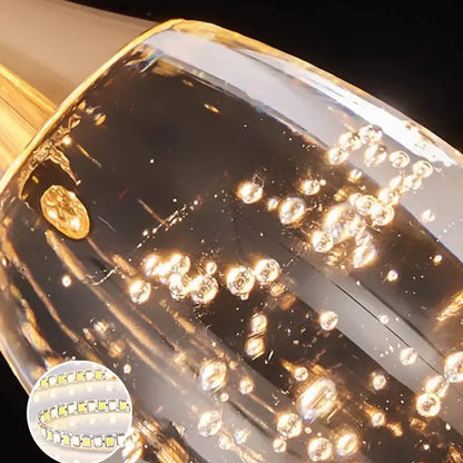 Modern teardrop crystal chandelier living room pendant light
