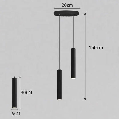 Modern black chandelier stair pendant light living room crystal decor