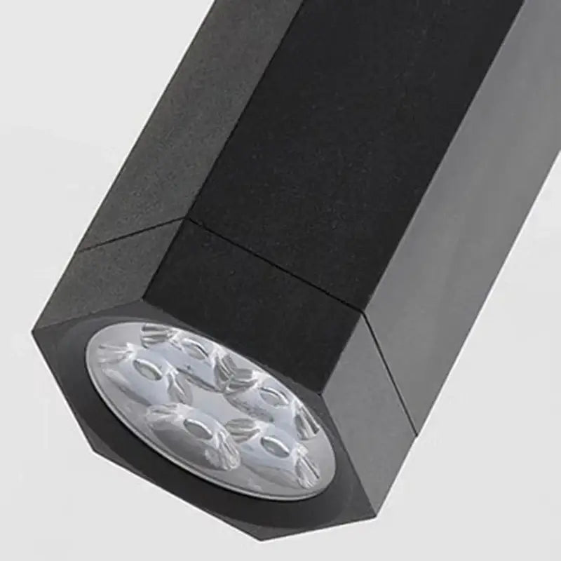 Modern black chandelier stair pendant light living room crystal decor