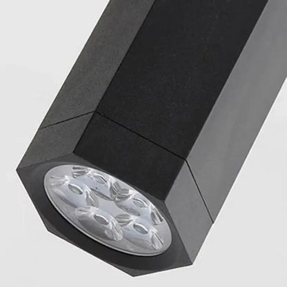 Modern black chandelier stair pendant light living room crystal decor