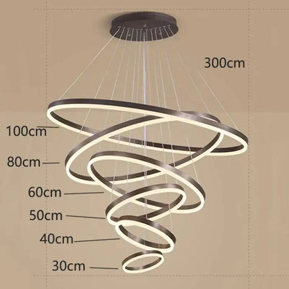 Modern spiral crystal chandelier stair pendant lamp living room