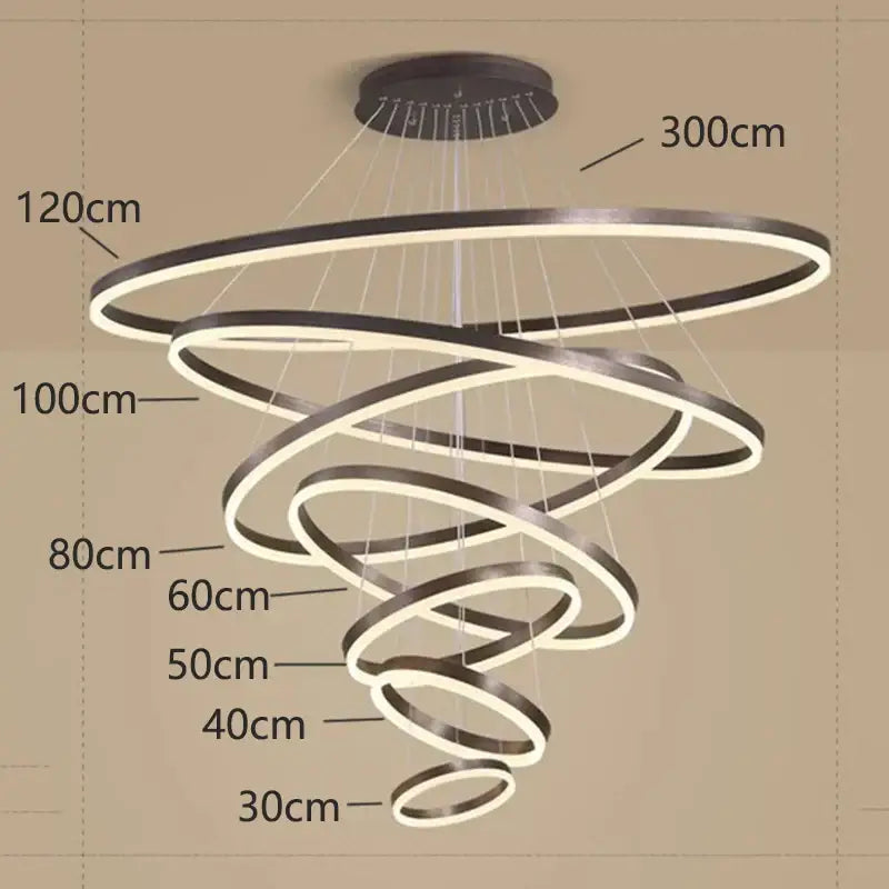 Modern spiral crystal chandelier stair pendant lamp living room