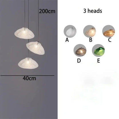 Modern cascading crystal chandelier stair pendant lamp living room