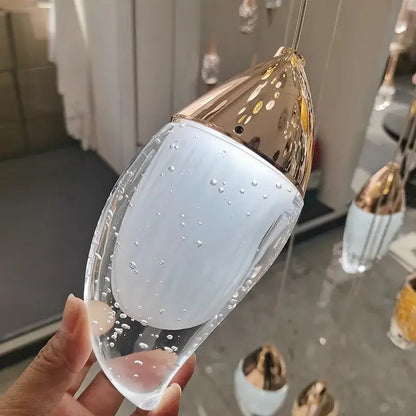 Modern gold teardrop crystal chandelier living room pendant light