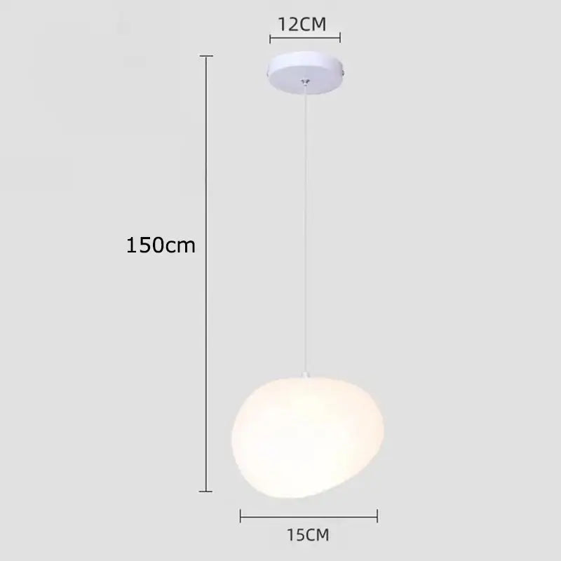 Modern minimalist white crystal chandelier stair pendant light living room