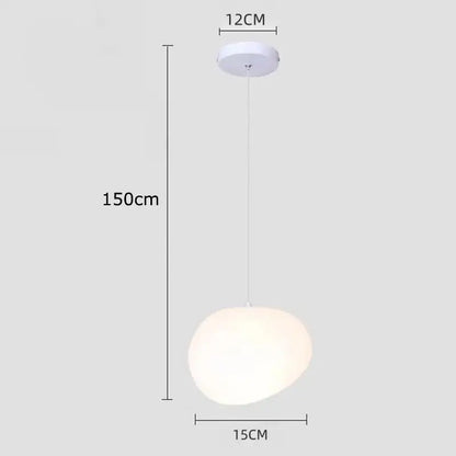 Modern minimalist white crystal chandelier stair pendant light living room
