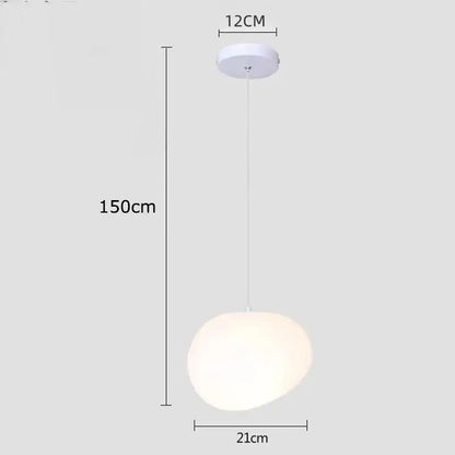Modern minimalist white crystal chandelier stair pendant light living room