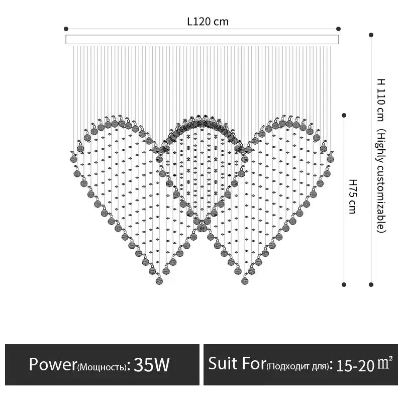 Modern interlocking heart crystal chandelier table lamp set bedroom