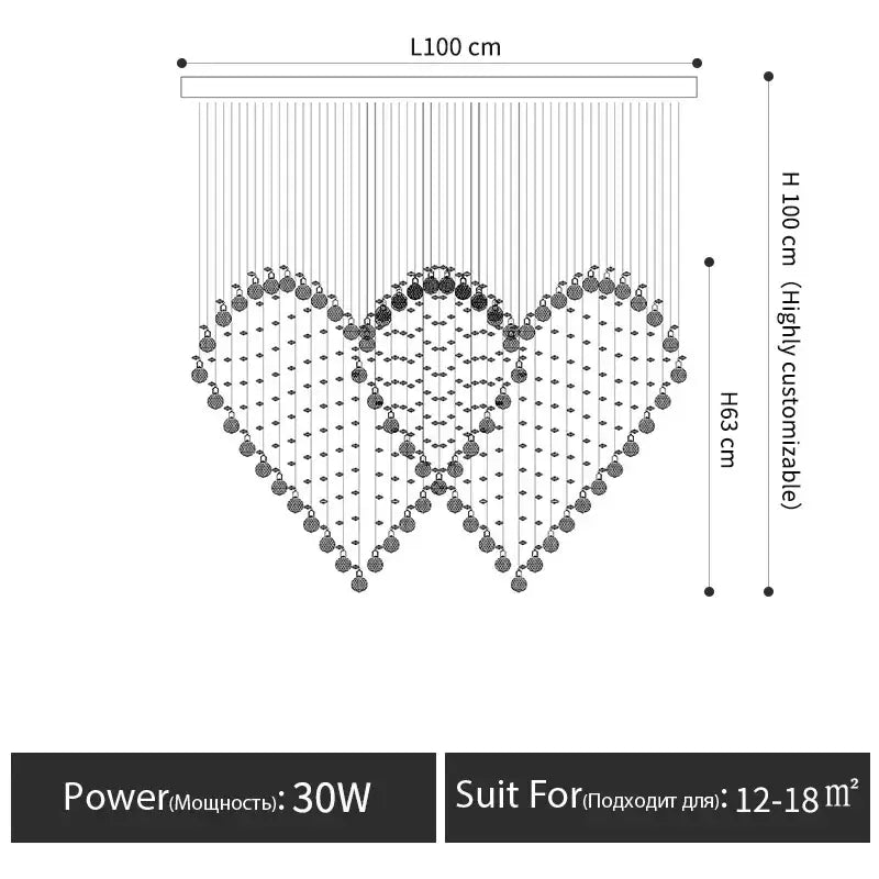 Modern interlocking heart crystal chandelier table lamp set bedroom