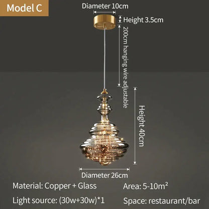 Modern gold crystal chandelier kitchen led pendant lights
