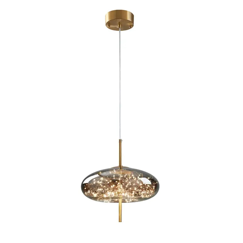 Modern gold crystal chandelier kitchen led pendant lights