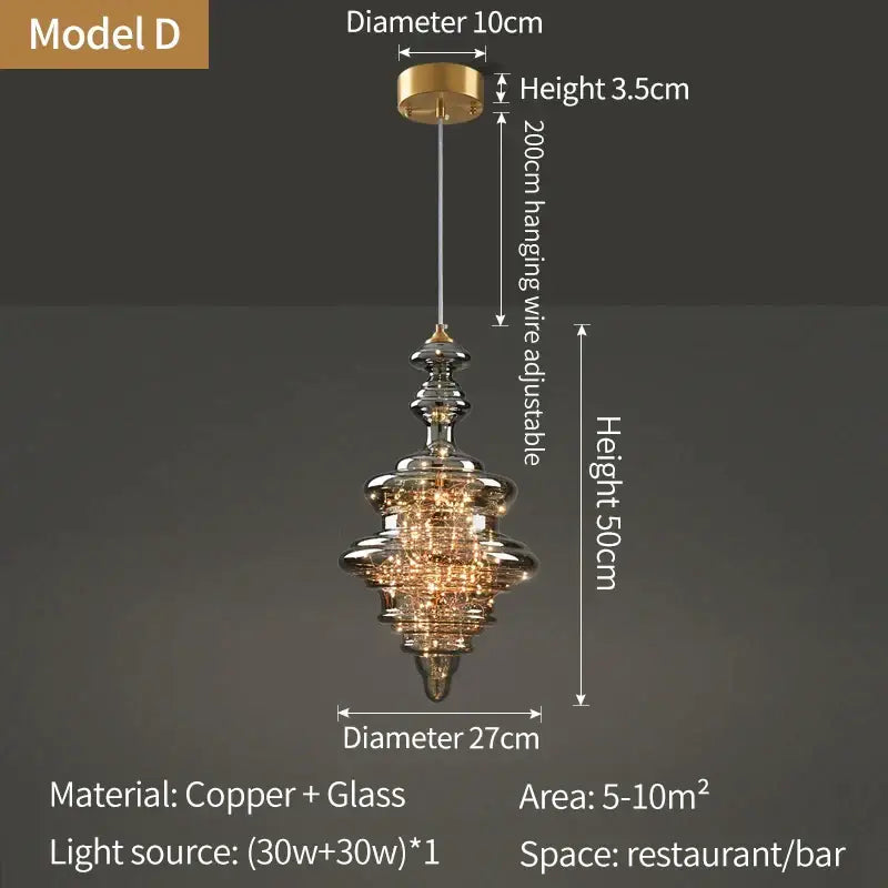 Modern gold crystal chandelier kitchen led pendant lights