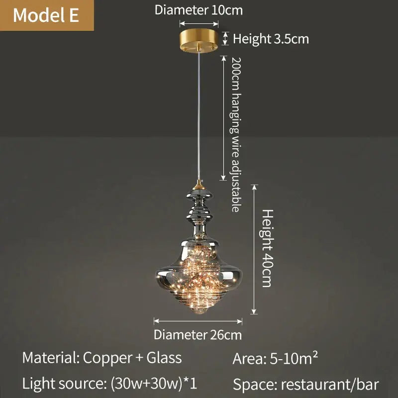 Modern gold crystal chandelier kitchen led pendant lights