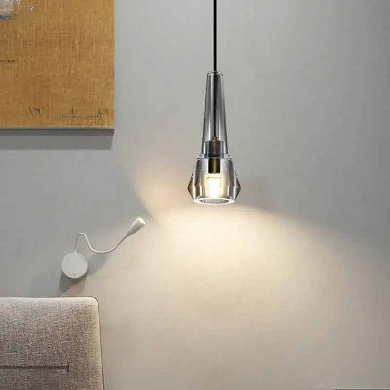 crystal copper chandelier living room clear glass light