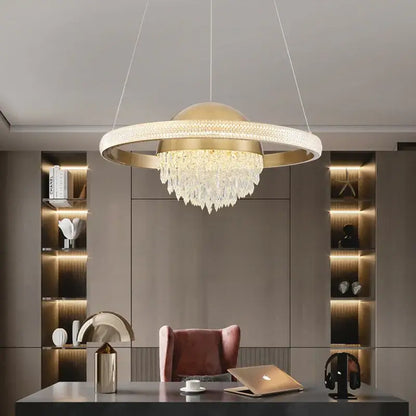 crystal copper pendant lights for dining room luxury decor