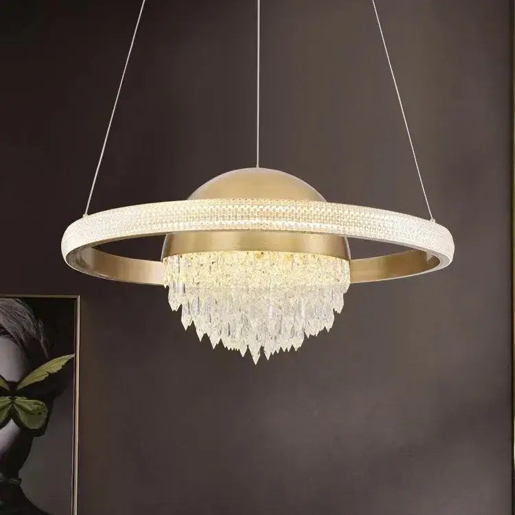 crystal copper pendant lights for dining room luxury decor