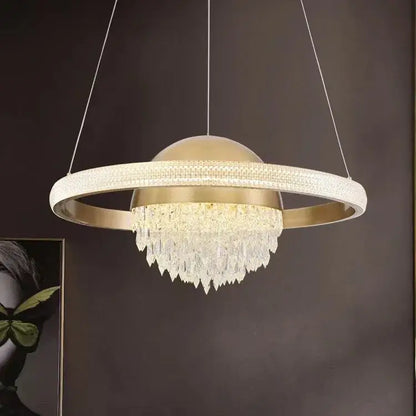 crystal copper pendant lights for dining room luxury decor