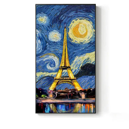 crystal craft led eiffel tower wall lamp living room art