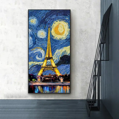 crystal craft led eiffel tower wall lamp living room art