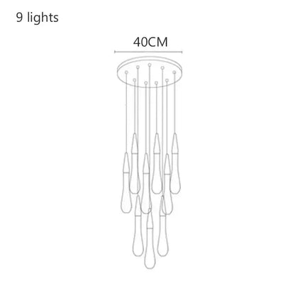 crystal drop chandelier gold glass dining room light