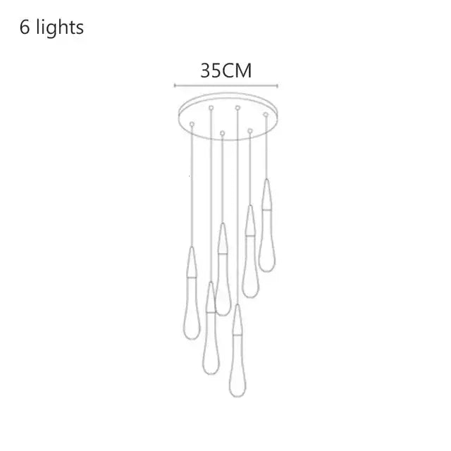 crystal drop chandelier gold glass dining room light