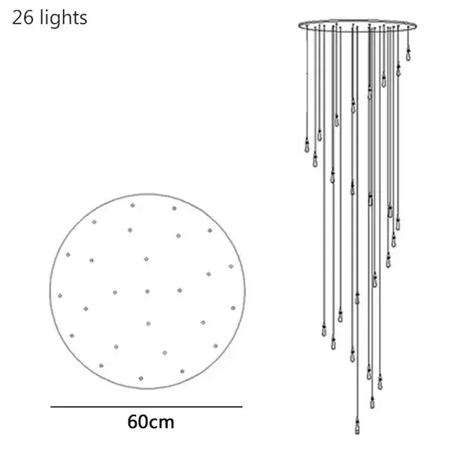 crystal drop chandelier gold glass dining room light