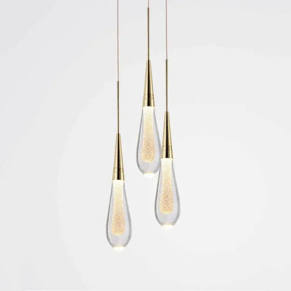 crystal drop chandelier gold glass dining room light
