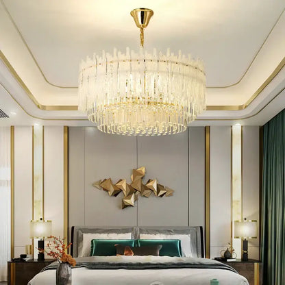 crystal glaze gold chandelier for dining room luxury crystal