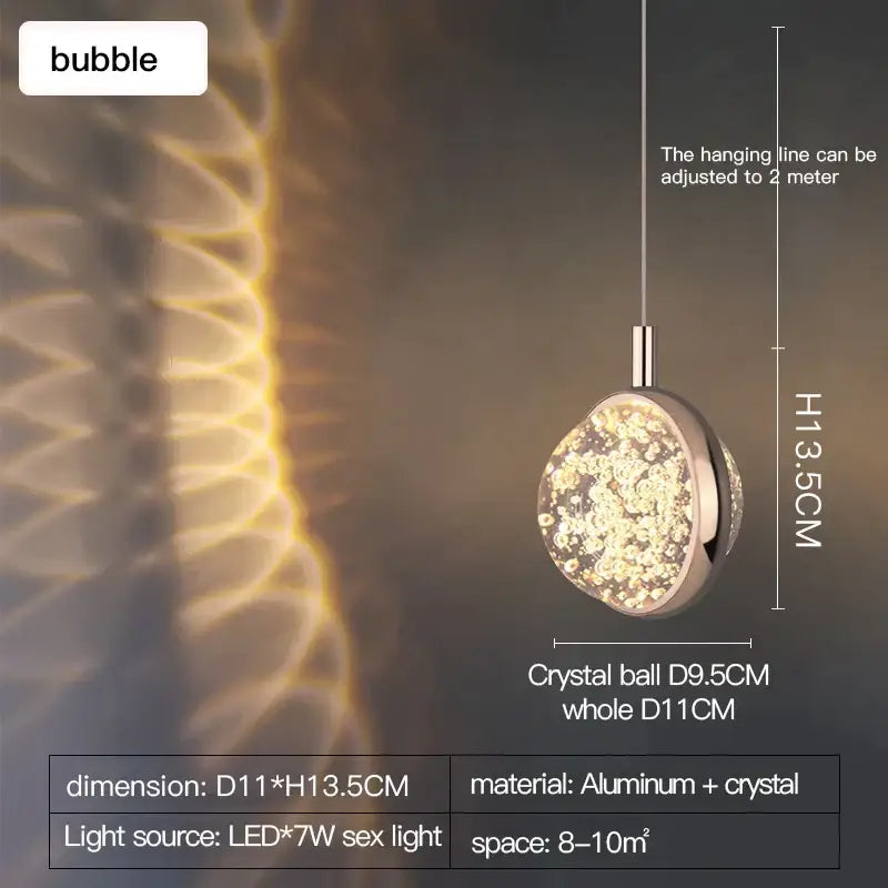 crystal jellyfish chandelier gold bedroom pendant light