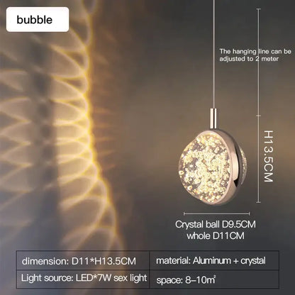 crystal jellyfish chandelier gold bedroom pendant light
