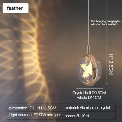 crystal jellyfish chandelier gold bedroom pendant light