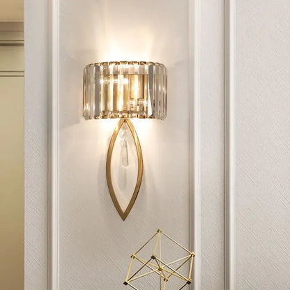 crystal led black wall lamp with droplet for bedroom