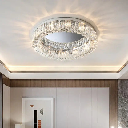 crystal led ceiling lights chrome chandelier living room