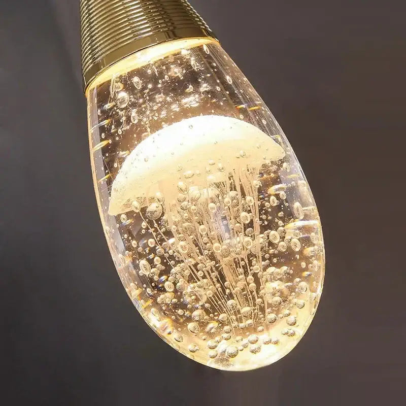 crystal led chandelier gold pendant lights dining room