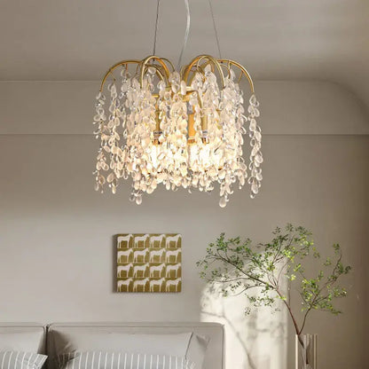 ™ Crystal Led Chandelier Golden Luxury Living Room Ceiling Lamp