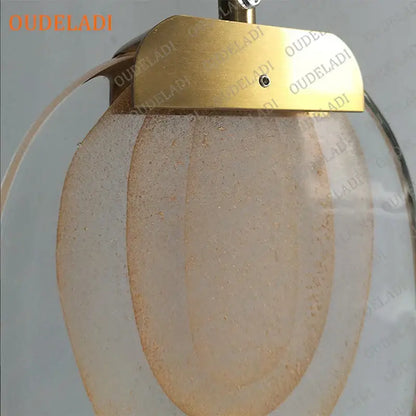 crystal led pendant warm yellow kitchen light