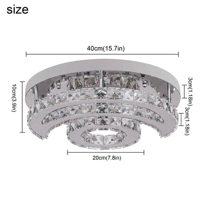 Decorbites crystal led sun moon spiral chandelier – dining room light