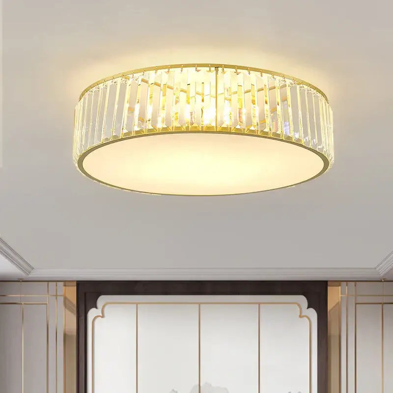 Modern cloud gold ceiling light living room crystal light