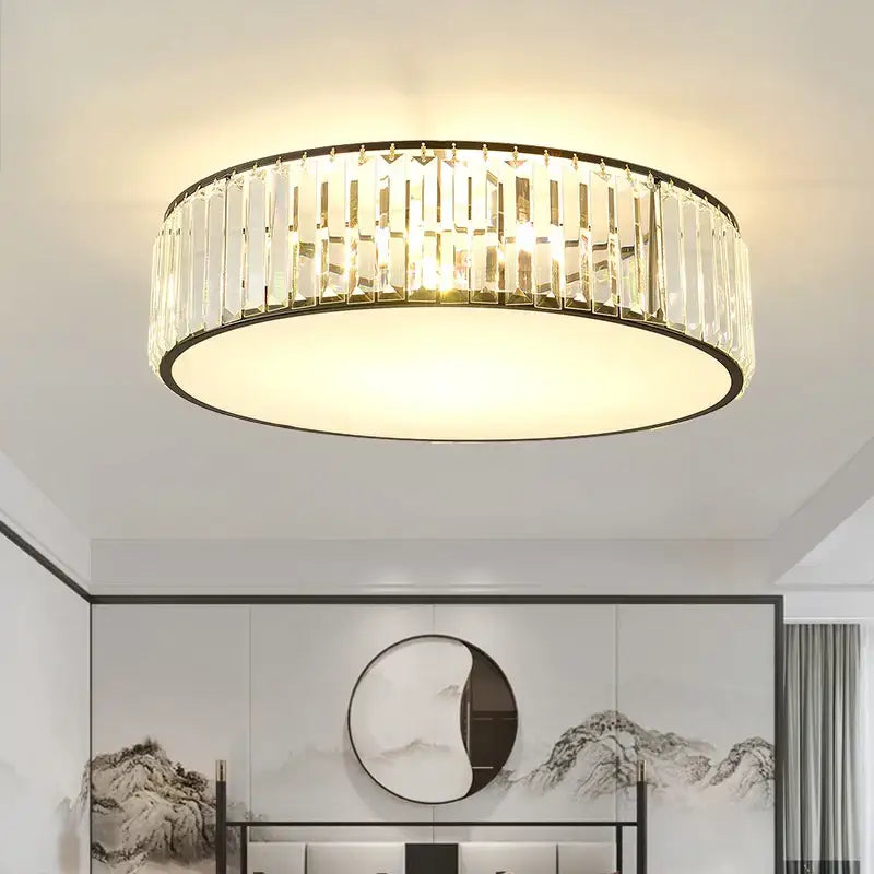 Modern cloud gold ceiling light living room crystal light