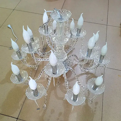 European style crystal light road guide pendant light wedding hall