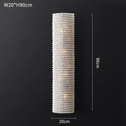 Modern luxury crystal loft chandelier living room pendant light