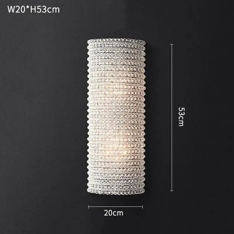 Modern luxury crystal loft chandelier living room pendant light