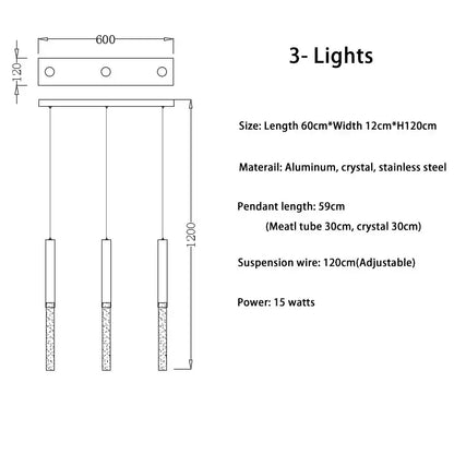 crystal loft gold & clear chandelier living room light