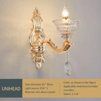 European gold crystal luxe pendant lamp for dining room