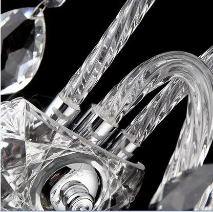 Luxury gold crystal wall lamp bedroom lighting with droplets