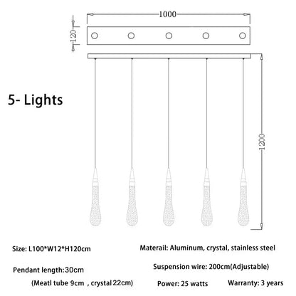 Modern gold crystal luxury ceiling chandelier staircase pendant light