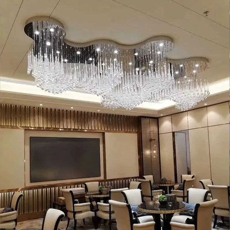 crystal luxury chandelier for dining room and hotel lobby